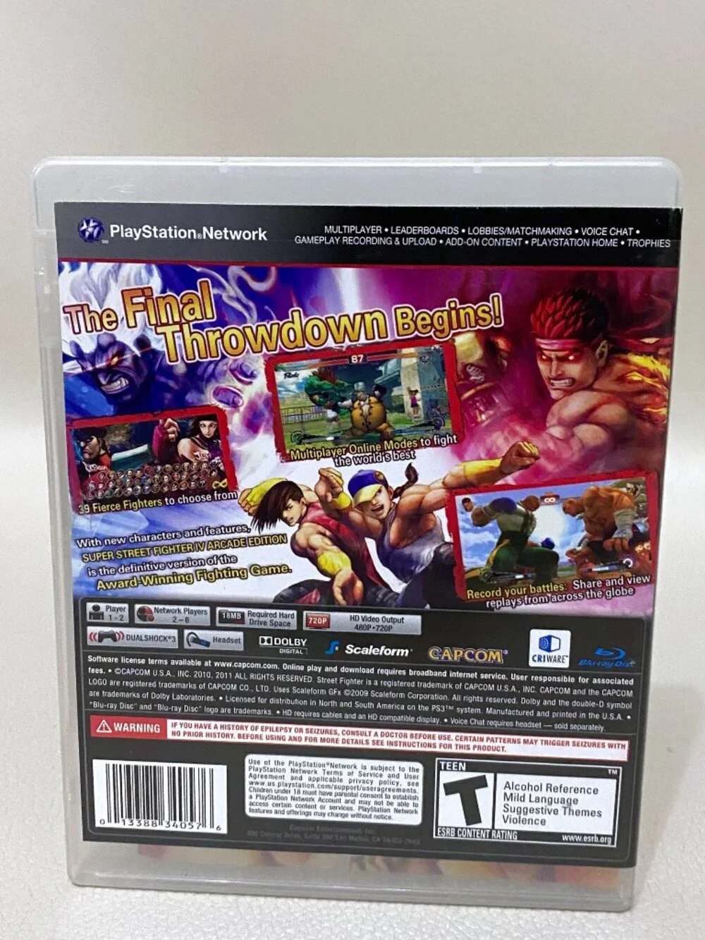 Street Fighter 4 IV Super Arcade Edition PS3 Complete W/ Manual PlayStation 3